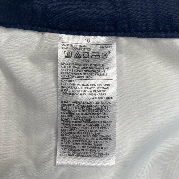 Old Navy Women's Navy and White Striped Shorts Sz 10 ~ Summertime - Picture 4 of 10